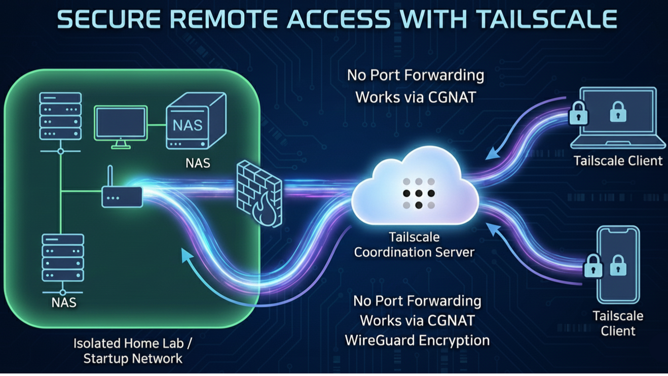 Secure Remote Access Tailscale Image